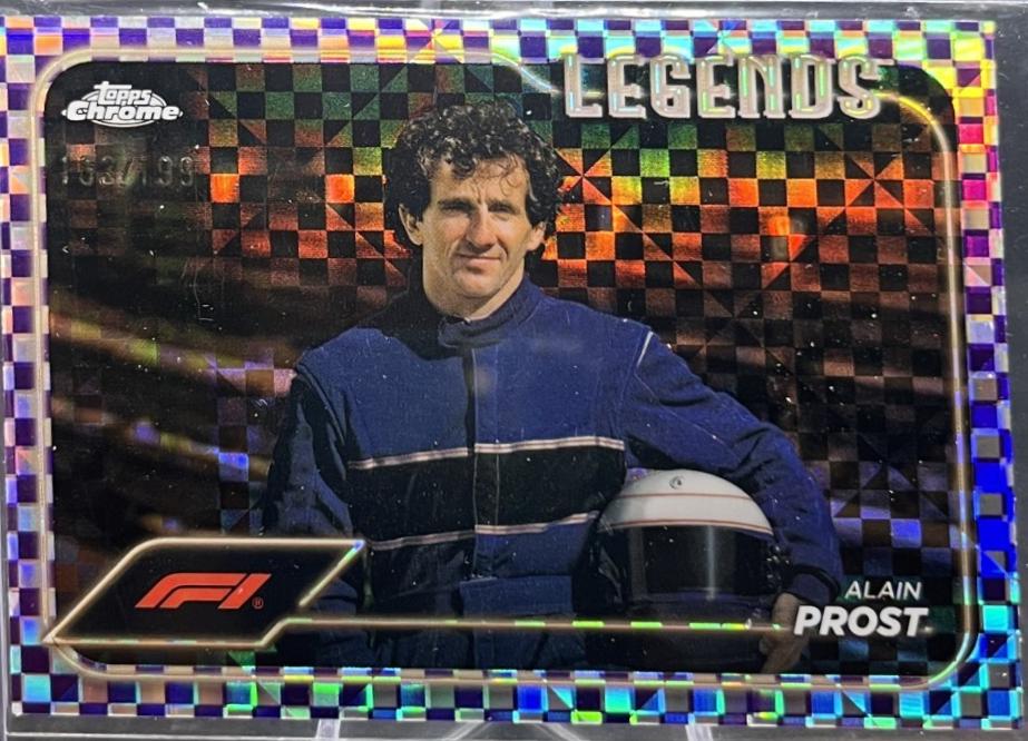 Alain Prost [Checker Flag Purple Refractor] #200