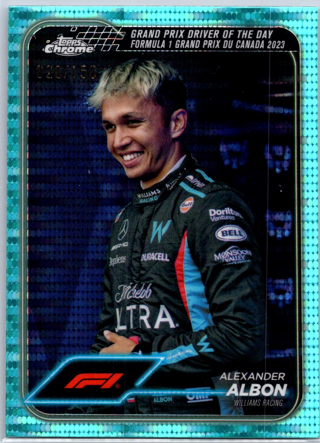Alexander Albon [Aqua Sonar Refractor] #166