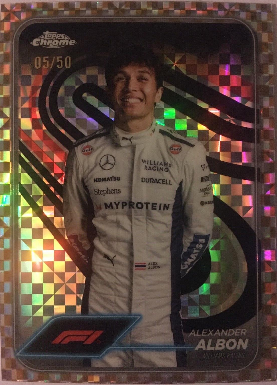 Alexander Albon [Checker Flag Gold Refractor] #19