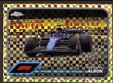 Alexander Albon [Checker Flag Gold Refractor] #91
