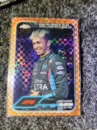 Alexander Albon [Checker Flag Orange Refractor] #166