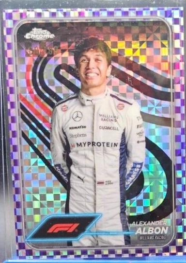 Alexander Albon [Checker Flag Purple Refractor] #19