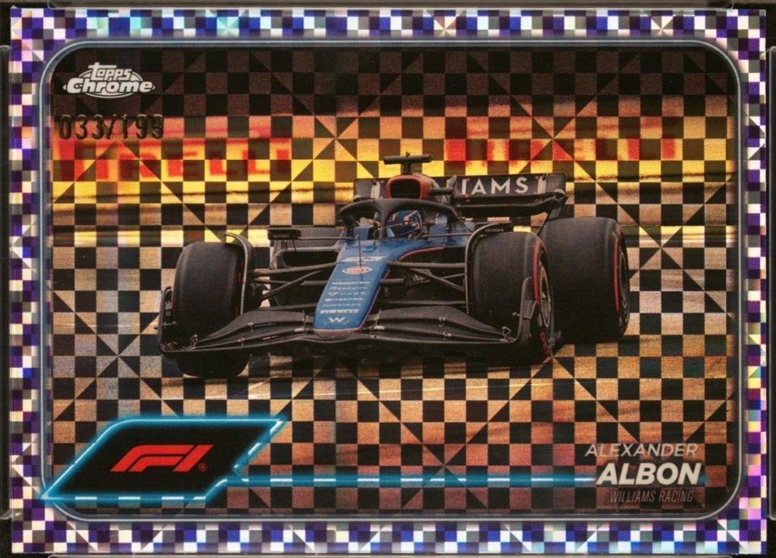 Alexander Albon [Checker Flag Purple Refractor] #91