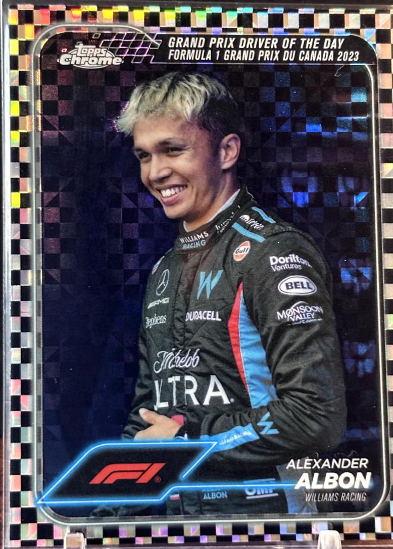 Alexander Albon [Checker Flag Refractor] #166