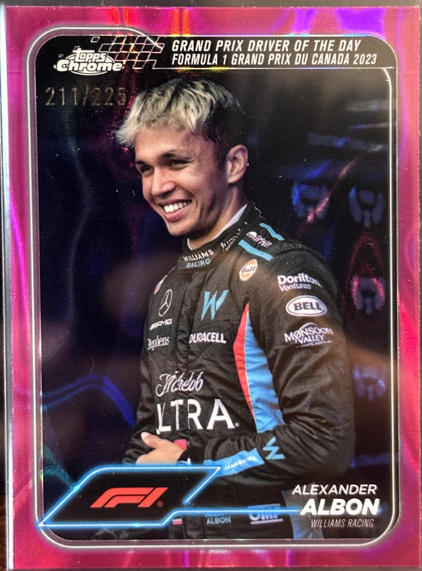 Alexander Albon [Fuchsia Lava Refractor] #166