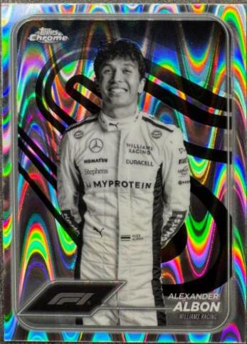 Alexander Albon [Orange RayWave Refractor] #19