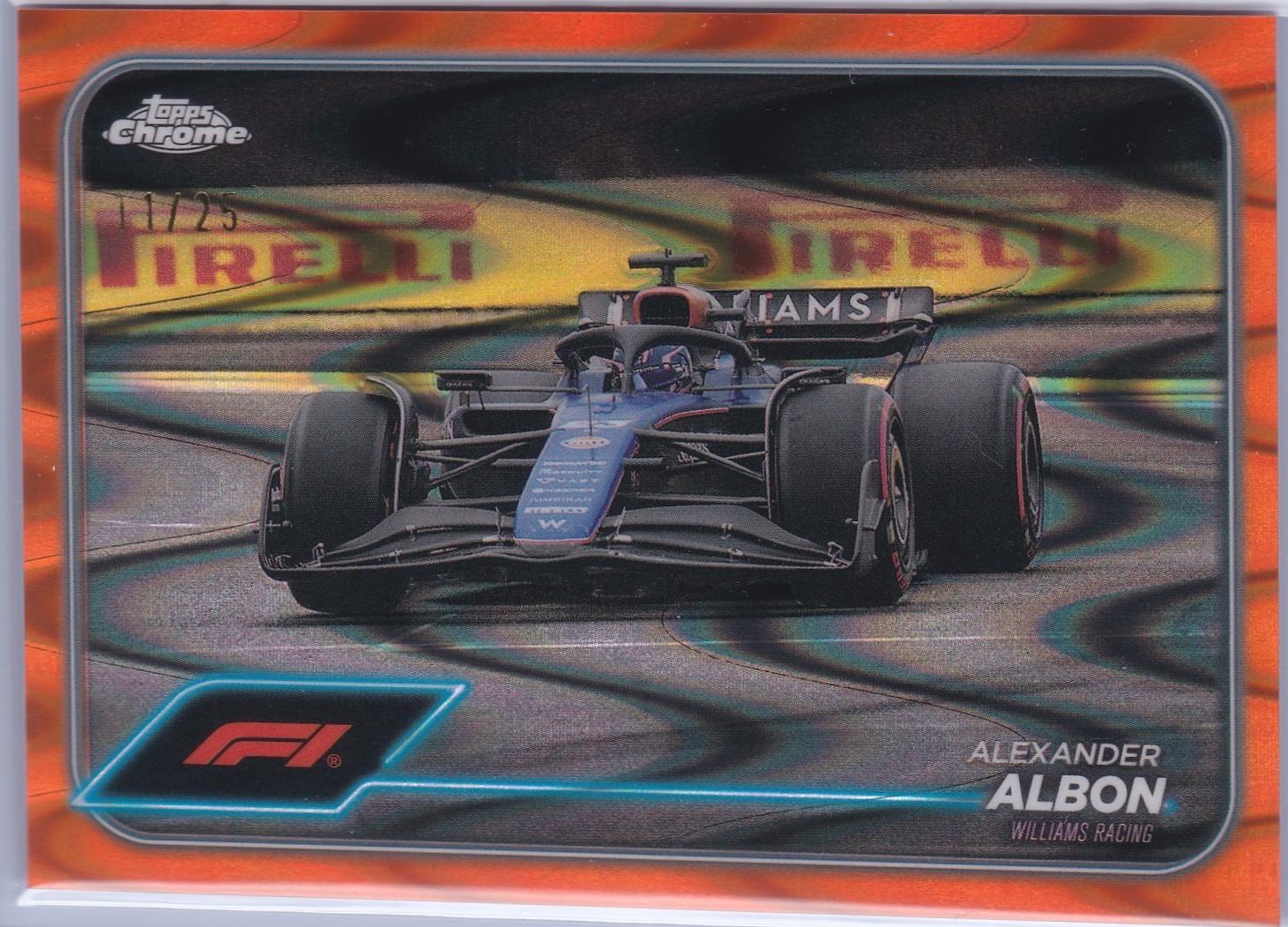 Alexander Albon [Orange RayWave Refractor] #91