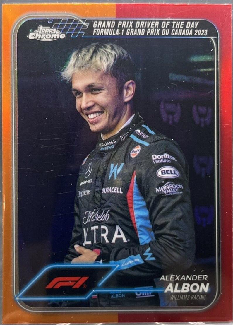 Alexander Albon [Orange Red Refractor] #166