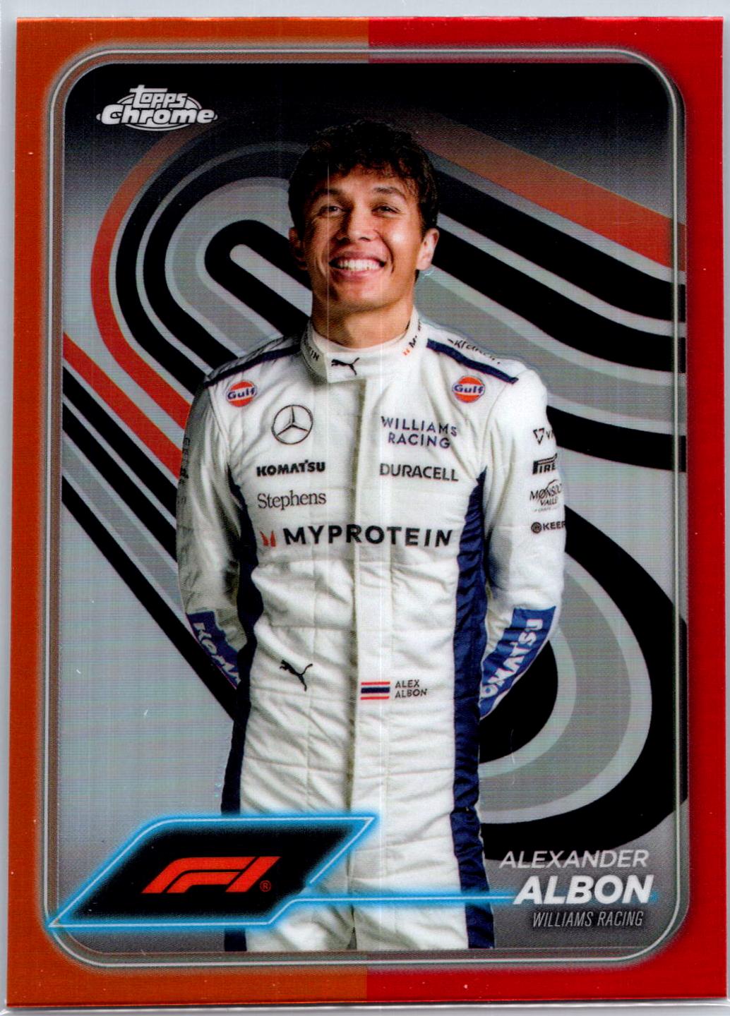 Alexander Albon [Orange Red Refractor] #19