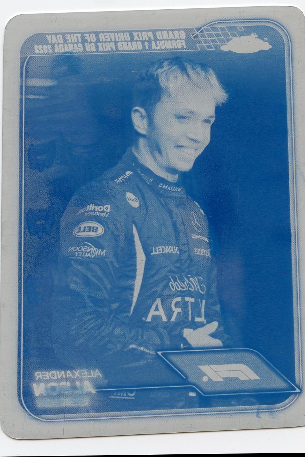 Alexander Albon [Printing Plate] #166