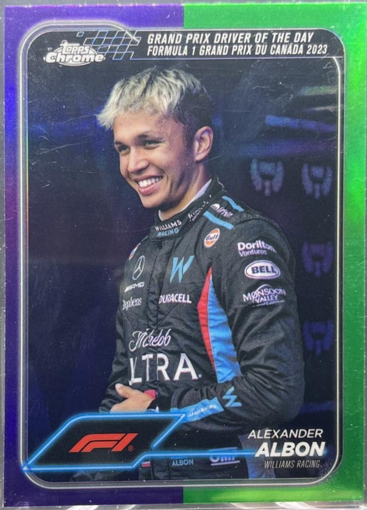 Alexander Albon [Purple Green Refractor] #166