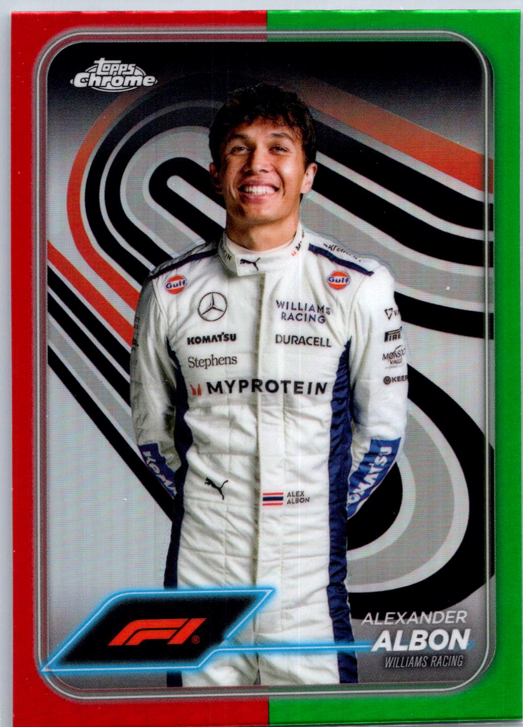 Alexander Albon [Red Green Refractor] #19
