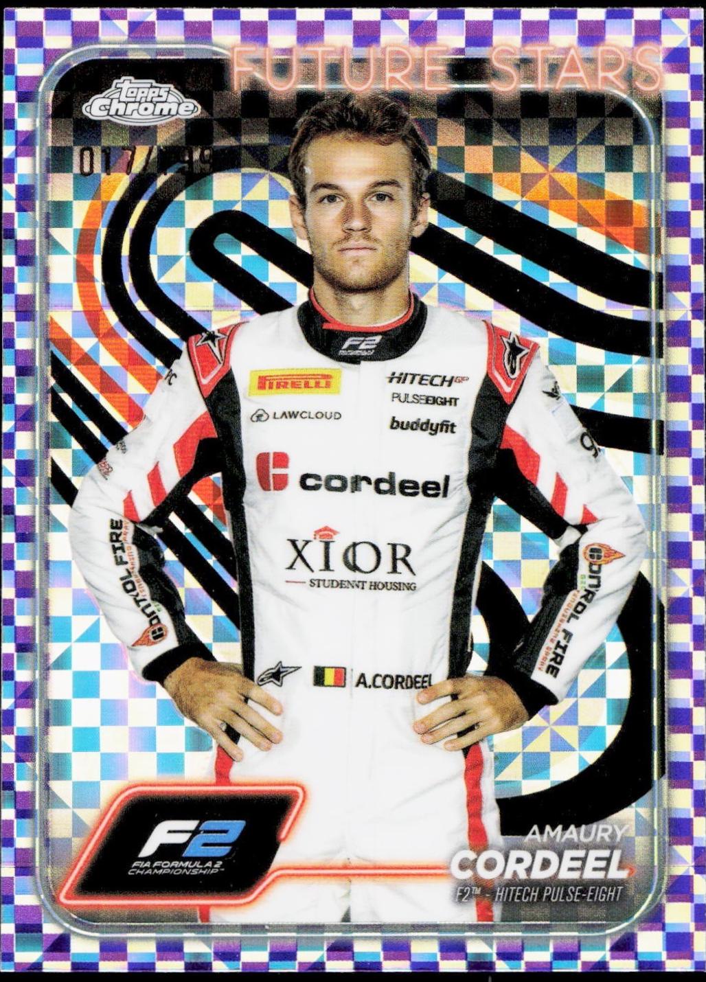 Amaury Cordeel [Checker Flag Purple Refractor] #32