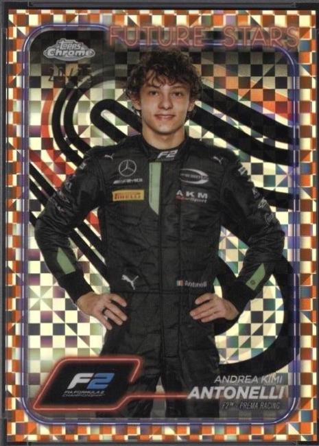 Andrea Kimi Antonelli [Checker Flag Orange Refractor] #22