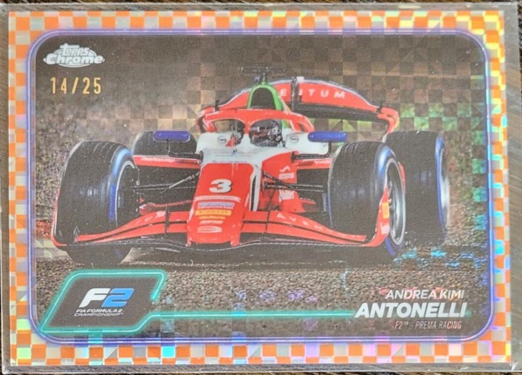 Andrea Kimi Antonelli [Checker Flag Orange Refractor] #94
