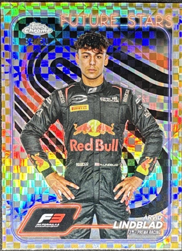 Arvid Lindblad [Checker Flag Gold Refractor] #45