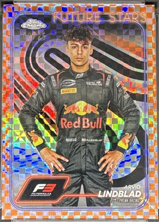 Arvid Lindblad [Checker Flag Orange Refractor] #45