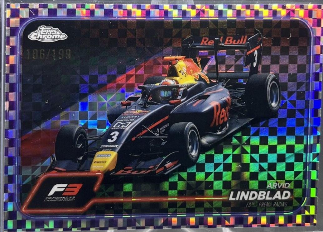 Arvid Lindblad [Checker Flag Purple Refractor] #117