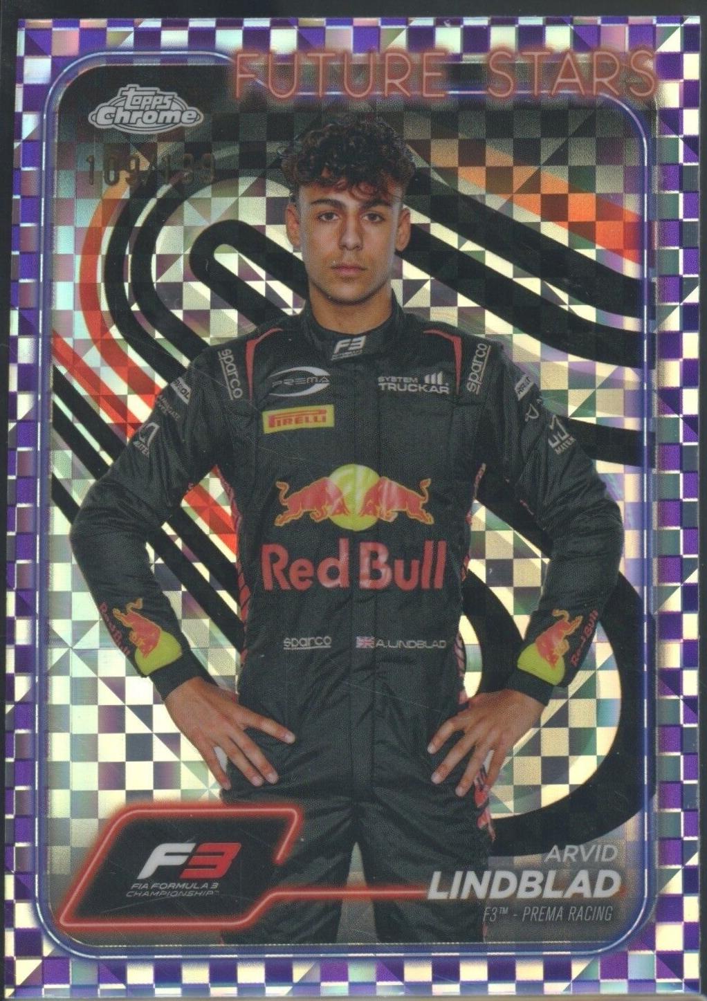 Arvid Lindblad [Checker Flag Purple Refractor] #45