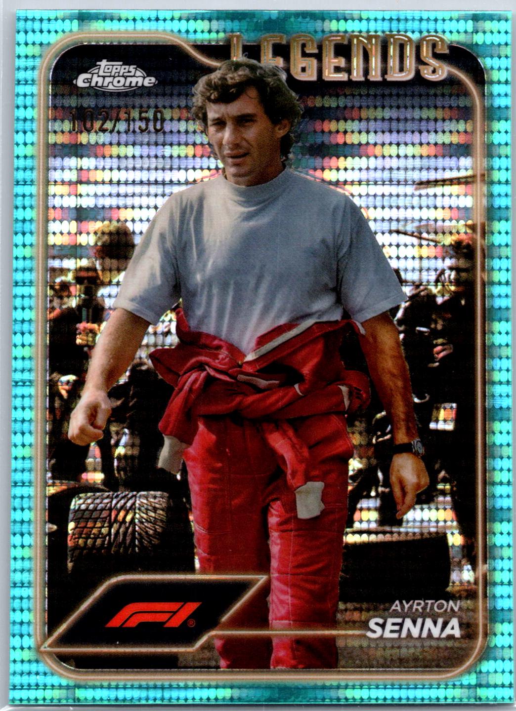 Ayrton Senna [Aqua Sonar Refractor] #198
