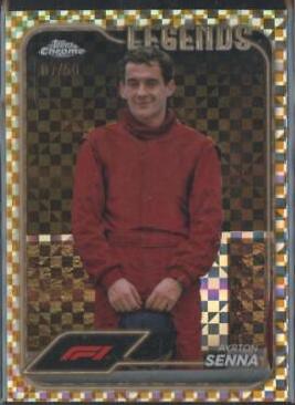 Ayrton Senna [Checker Flag Gold Refractor] #193