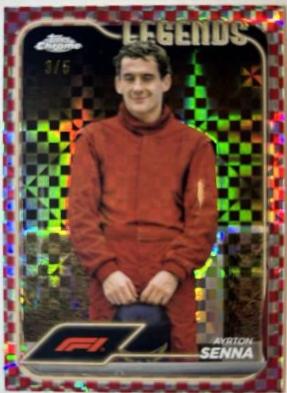 Ayrton Senna [Checker Flag Red Refractor] #193