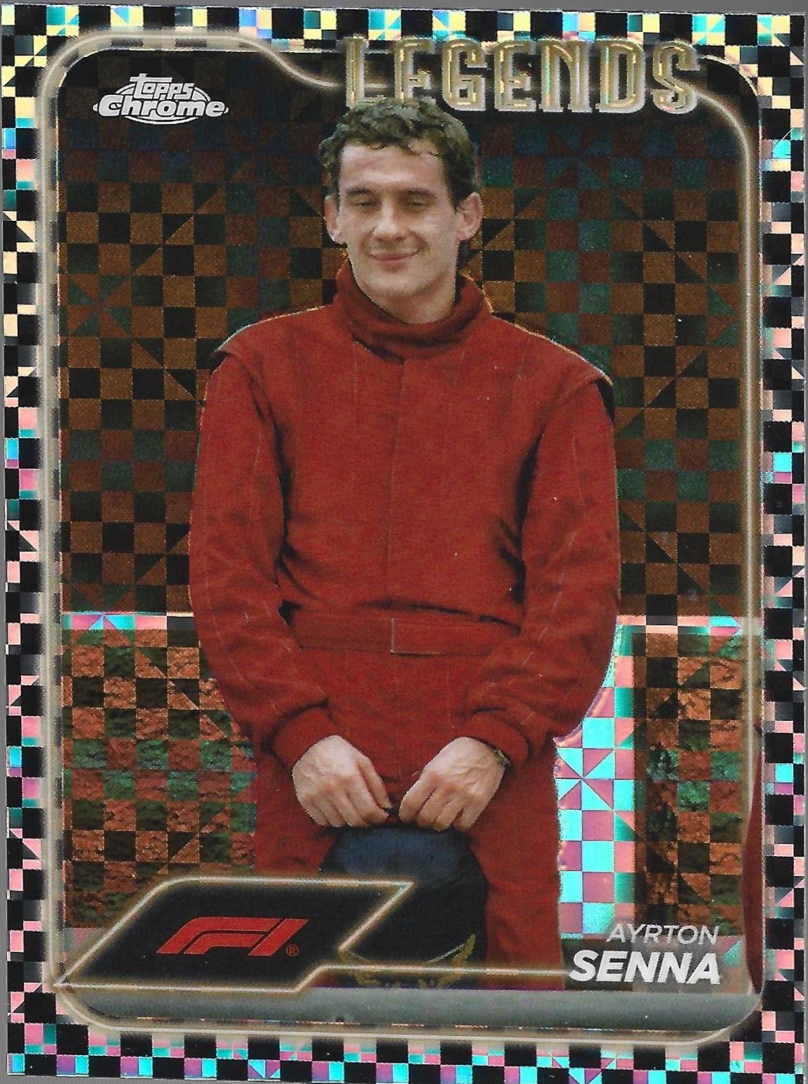 Ayrton Senna [Checker Flag Refractor] #193