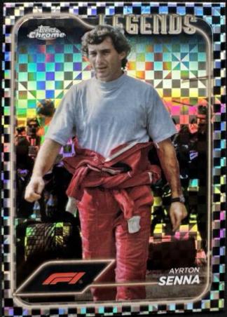 Ayrton Senna [Checker Flag Refractor] #198