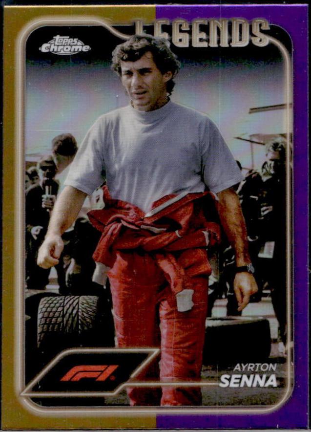 Ayrton Senna [Gold Purple Refractor] #198