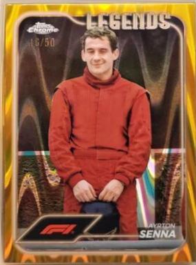 Ayrton Senna [Gold RayWave Refractor] #193