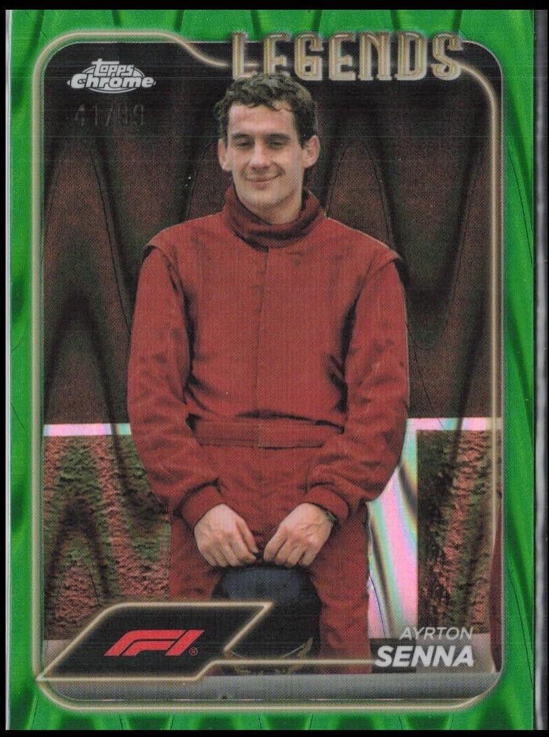 Ayrton Senna [Green RayWave Refractor] #193