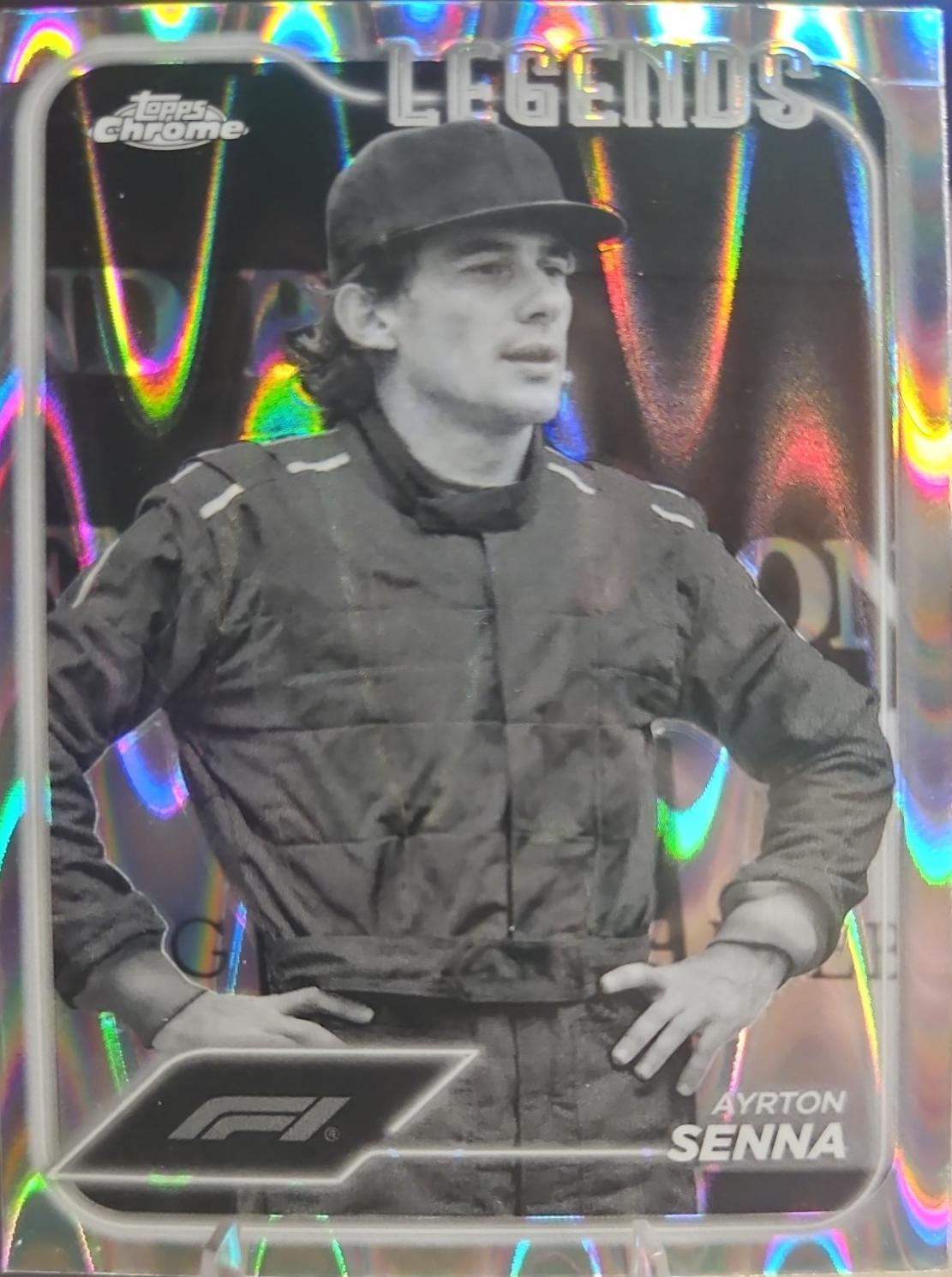 Ayrton Senna [Orange RayWave Refractor] #188