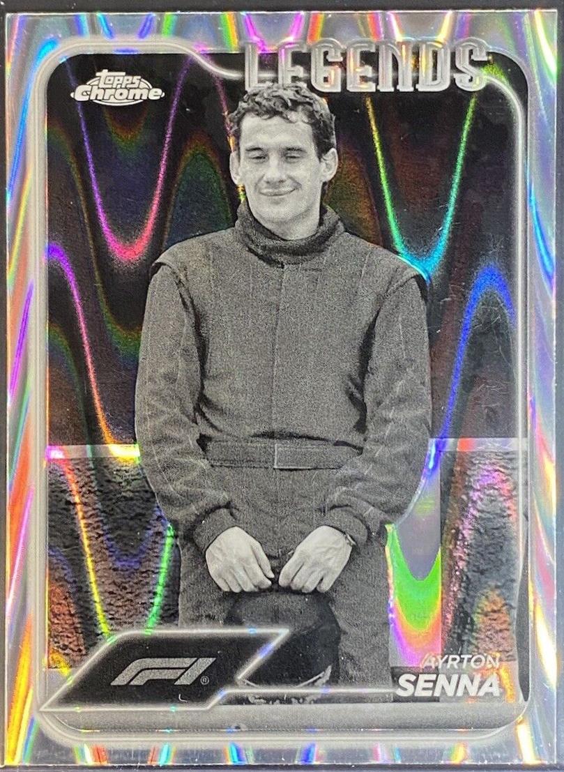Ayrton Senna [Orange RayWave Refractor] #193