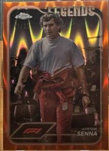 Ayrton Senna [Orange RayWave Refractor] #198