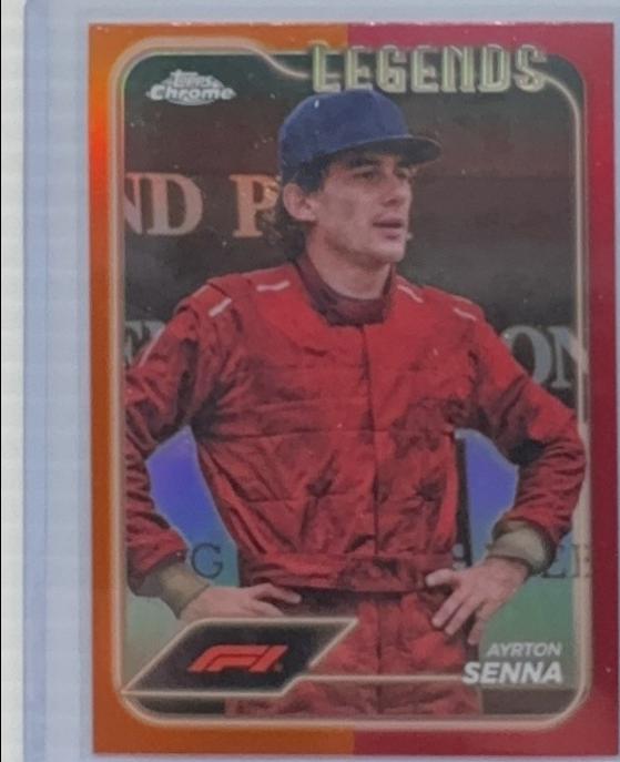 Ayrton Senna [Orange Red Refractor] #188