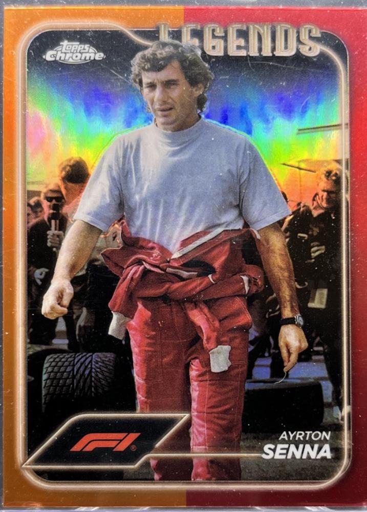 Ayrton Senna [Orange Red Refractor] #198