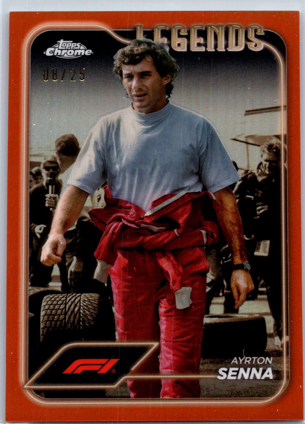Ayrton Senna [Orange Refractor] #198