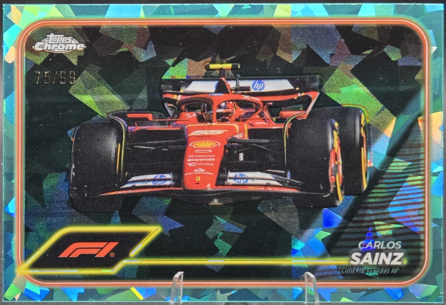 Carlos Sainz [Aqua Sonar Refractor] #76