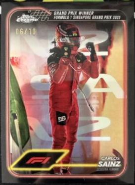 Carlos Sainz [Black Refractor] #147
