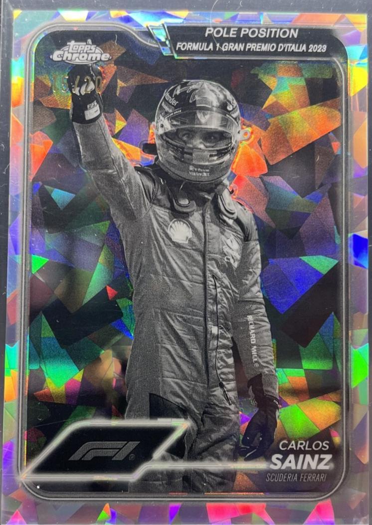 Carlos Sainz [Black White RayWave Refractor] #157