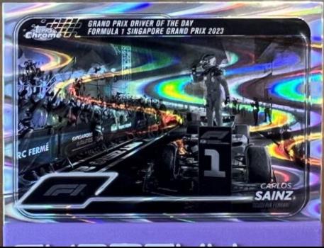 Carlos Sainz [Black White RayWave Refractor] #173