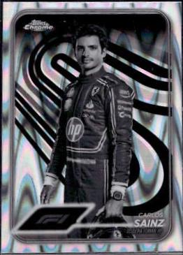 Carlos Sainz [Black White RayWave Refractor] #4