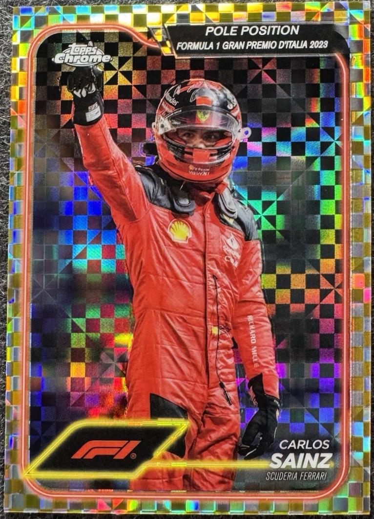Carlos Sainz [Checker Flag Gold Refractor] #157