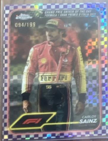 Carlos Sainz [Checker Flag Purple Refractor] #172