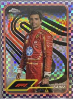 Carlos Sainz [Checker Flag Purple Refractor] #4