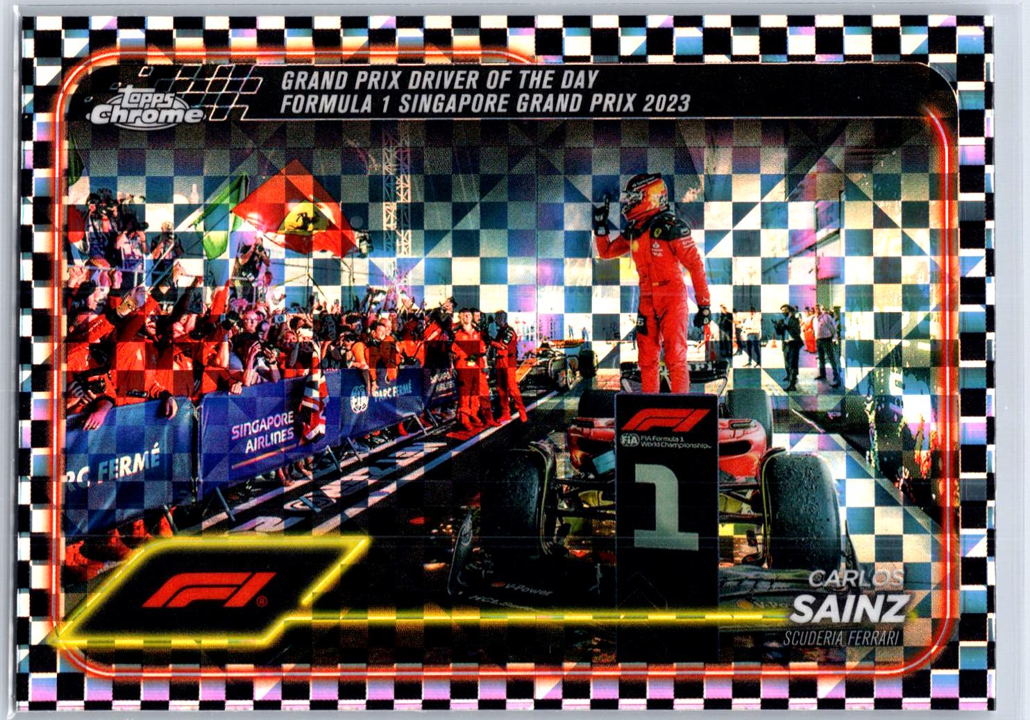 Carlos Sainz [Checker Flag Refractor] #173