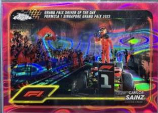 Carlos Sainz [Fuchsia Lava Refractor] #173