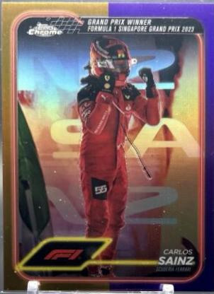 Carlos Sainz [Gold Purple Refractor] #147