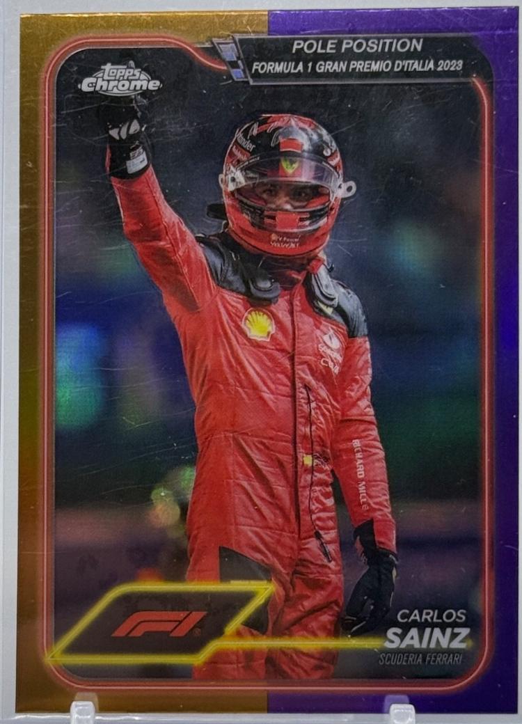 Carlos Sainz [Gold Purple Refractor] #157
