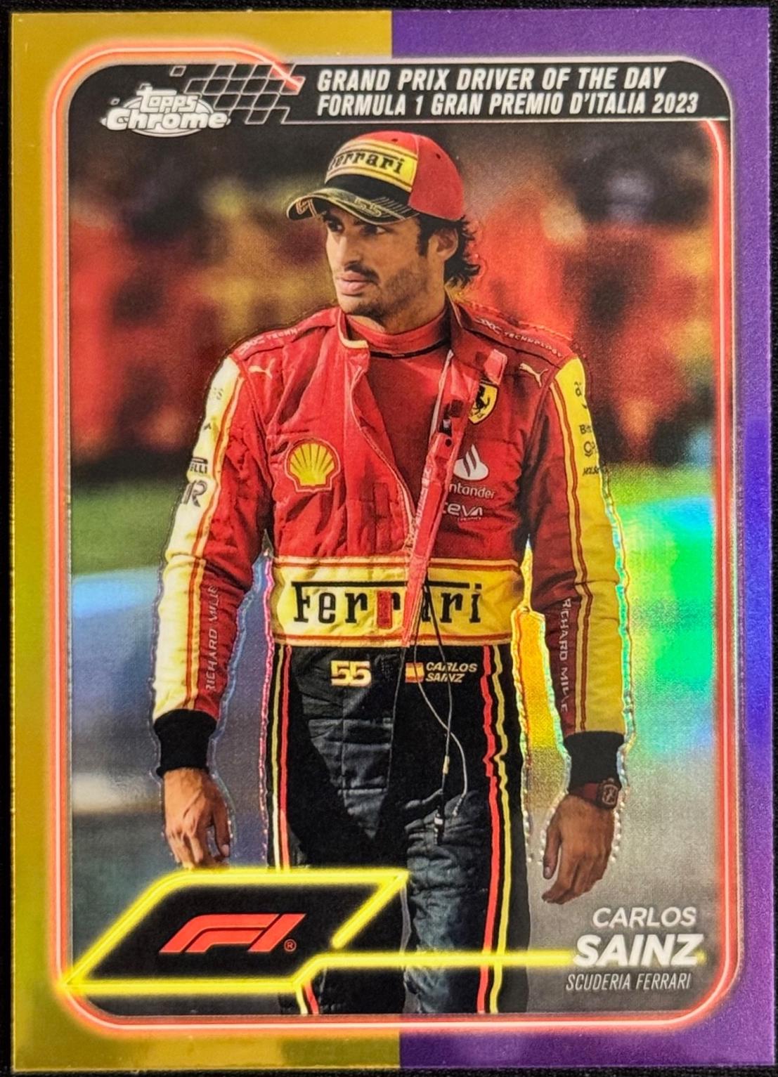 Carlos Sainz [Gold Purple Refractor] #172
